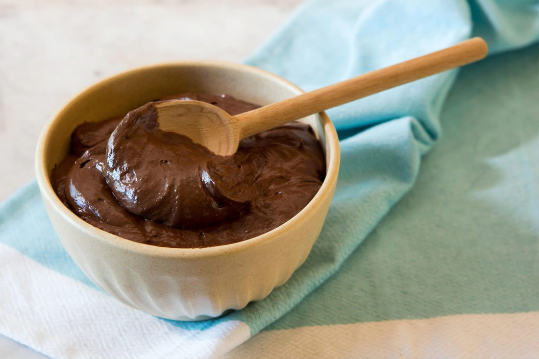 Mousse au chocolat et à la poudre d’ortie