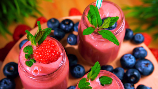 Smoothie à la poudre de fraise BIO