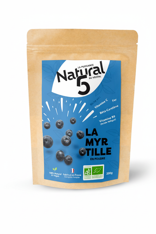 Myrtille Poudre Bio 200g - Natural5